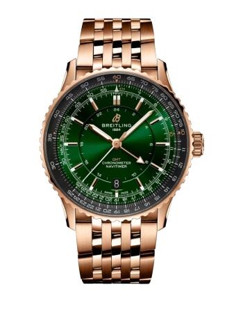 Review Breitling Navitimer GMT 41 Automatic Red Gold Replica Watch R32310251L1R1